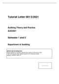 AUE2601 Assignment 2 Semester 1 & 2 2021