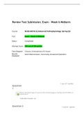 NURS 6501 Week 6 Midterm Exam Spring 