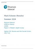 Pearson Edexcel GCSE In History (1HI0) Paper 3: Modern depth study