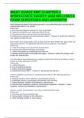 WEST COAST EMT CHAPTER 2 WORKFORCE SAFETY AND WELLNESS EXAM QUESTIONS AND ANSWERS