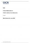 OCR GCE A LEVEL Further Mathematics A  JUNE 2024 FINAL MARK SCHEME(Y545-01) Additional Pure Mathematics