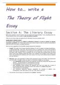 How to write a 'Theory of Flight' essay for the IEB English Paper II exam