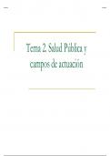 Tema 2. Salud pública y campos de actuación