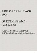 AIN2601 Exam pack 2024(Practical Accounting Data Processing) Questions and answers