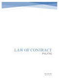 PVL3702 - Law of Contract (Notes)