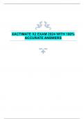 XACTIMATE X2 EXAM 2024 WITH 100%  ACCURATE ANSWERS