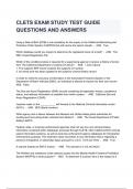 CLETS EXAM STUDY TEST GUIDE QUESTIONS AND ANSWERS