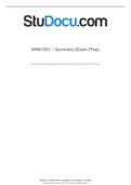 MNB1501 -  Study Notes & Summary.