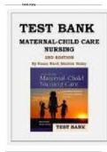 Test Bank for Maternity Newborn and Women’s Health Nursing: A Case-Based Approach 2nd Edition by: O’Meara. Newest Edition 2024