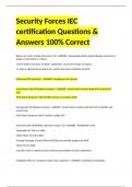 Security Forces IEC certification Questions & Answers 100% Correct