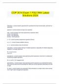   COP 3014 Exam 1 FSU With Latest Solutions 2024