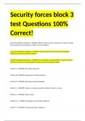 Security forces block 3 test Questions 100% Correct!