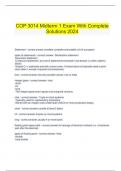   COP 3014 Midterm 1 Exam With Complete Solutions 2024