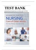 Test Bank Advanced Practice Nursing in the Care of Older Adults 3rd  Edition Kennedy-Malone