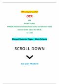 Official summer 2024 OCR GCE Ancient History H007/01: Relations between Greek states and between Greek and non-Greek states 492-404 BC AS Level Merged Question Paper + Mark Scheme