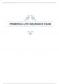 PRIMERICA LIFE INSURANCE EXAM  2024 WITH  100% ACCURATE ANSWERS 