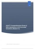 ASATT Comprehensive Exam || With Questions & All Accurate Solutions (Rated A+)