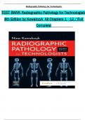 Radiographic Pathology for Technologists, 8th Edition TEST BANK by Kowalczyk, Verified Chapters 1 - 12, Complete