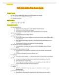 NUR 4323MDC4 Final Study Guide Latest