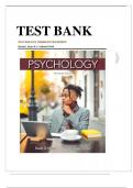 TEST BANK FOR PSYCHOLOGY 13TH EDITION DAVID G. MYERS NATHAN C. DEWALL|| Latest Edition