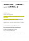 NR566 Week 6 CNS/Seizures Questions & Answers(GRADED A+)