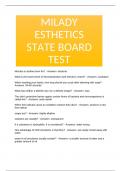 MILADY ESTHETICS STATE BOARD TEST