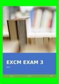 EXCM EXAM 3