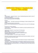   ESPM 50AC Midterm 1 Questions And Answers 100% Verified.