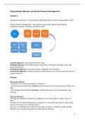 Lecture Notes OB & HRM 