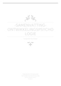 Samenvatting - Ontwikkelingspsychologie