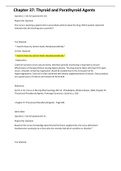 Chapter 37: Thyroid and Parathyroid Agents, , prepU (GRADED A) Questions and Answers REF, Karch, A. M., Focus on Nursing Pharmacology, 8th ed | 100% VERIFIED.