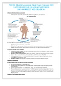 NR 302 -Health Assessment Final Exam Concepts 2021 LATEST RETAKE GRADE&ANSWERED 100%CORRECT AID GRADE A+