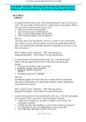 Test Bank: Variables Affecting the Therapeutic Environment: Violence and Suicide Keltner: Psychiatric Nursing, 8th Edition,100% CORRECT