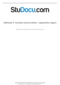 zelfstudie 4 translatie: moleculaire biologie