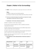 class 9 science chapter 1 matter in our surroundings notes