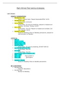 Mark Klimek Test taking strategies,,lab values;