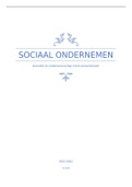 Samenvatting Sociaal Ondernemen H1 t/m H7