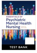 Essentials of Psychiatric Mental Health Nursing 8th Edition Concepts of Care in Evidence- Based Practice 8th Edition Morgan Townsend Test Bank