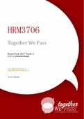HRM3706 - Performance Management Exam Pack.