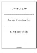 (WGU D466) BUS 2760 Analyzing & Visualizing Data - FA Pre Test Guide 20242025.