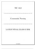 (HU) NU 412 - Community Nursing - Latest Final Exam Guide 20242025