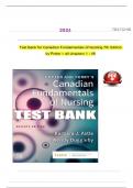 TEST BANK For Canadian Fundamentals of Nursing 7th Edition By Potter and Perry's |  Chapter's 1 - 48 | Complete Study Guide||Latest 2024 update 