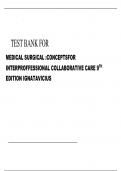 MEDICAL SURGICAL :CONCEPTSFOR INTERPROFFESSIONAL COLLABORATIVE CARE 2024 EDITION BY IGNATAVICIUS