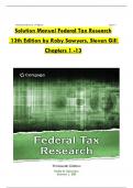 Solution Manual For Federal Tax Research 13th Edition by Roby Sawyers, Steven Gill