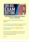 EPIC Training/ 50+ Quizzes with Certified Answers/ 2024-2025. 