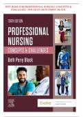 TEST BANK FOR PROFESSIONAL NURSING: CONCEPTS & CHALLEGES, 10TH ED BY BETH PERRY BLACK