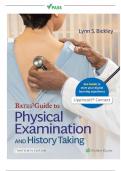 Test Bank for Bates’ Guide To Physical Examination and History Taking 13th Edition_Updated