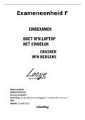 Exameneenheid F (gespecialiseerd pedagogisch medewerker)