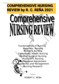 COMPREHENSIVE NURSING REVIEW by R. C. REÑA 2021