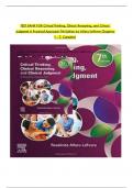 Critical Thinking Clinical Reasoning and Clinical Judgment 7th Edition A Practical Approach Test Bank